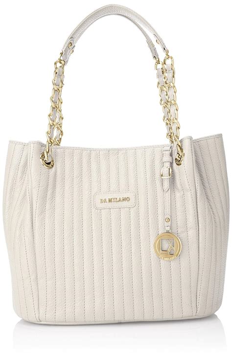 Da Milano Handbag (Ivory) LB-2044 : Amazon.in: Shoes & Handbags