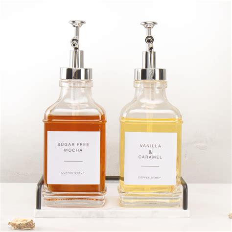 Amazon.com: Coffee Syrup Dispenser for Coffee Bar, Coffee Syrup Pump ...