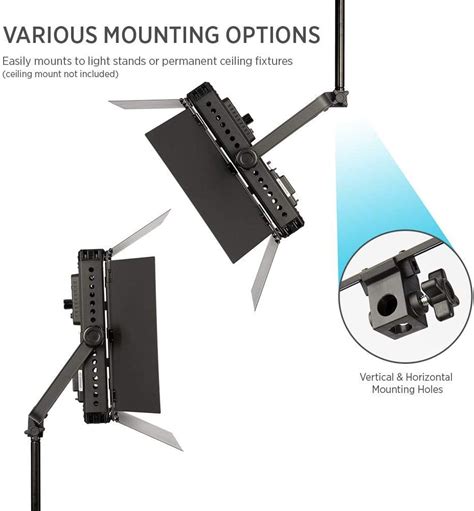 Buy Fovitec 900 LED Daylight Panel Kit with V-Lock Mount, 5600K Color ...