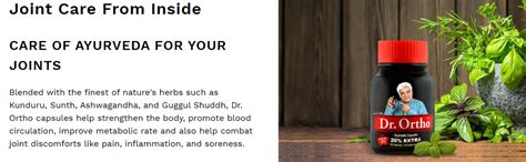 Buy Dr.Ortho Ayurvedic Pain Relieving Capsule For Joint, Neck, Knee ...