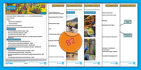 Twinkl's B2 First (FCE) - Speaking Pack (Spring)