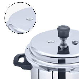 Buy Impex 5 Litres Outer Lid Pressure Cookers Induction Base, SS ...
