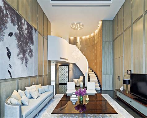 现代风格复式楼室内装饰设计方案+效果