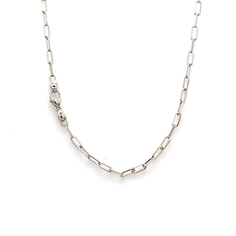 Platinum Rectangular Links Chain for Unisex JL PT CH 1127