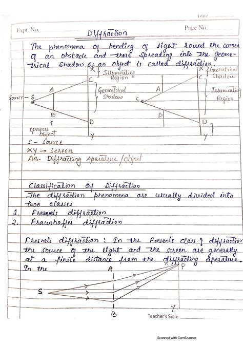 Diffraction - bachelors in technology - Studocu