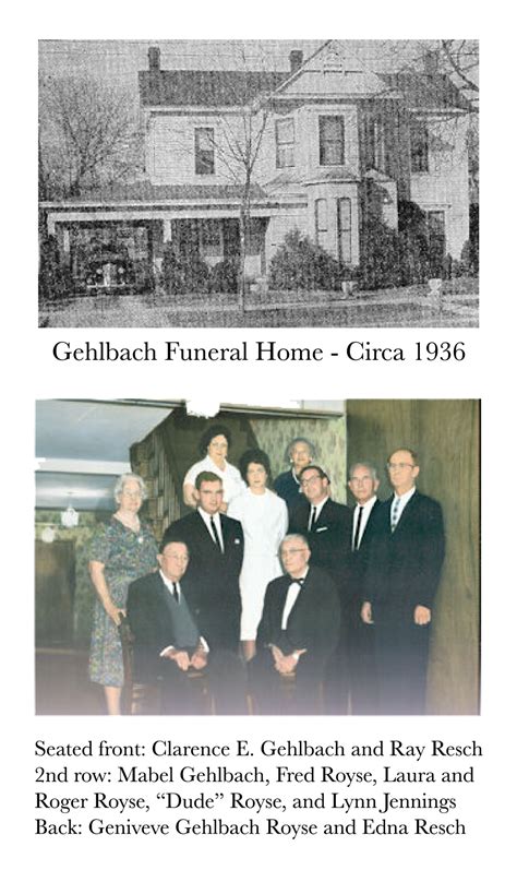 Our History - Gehlbach & Royse Funeral Homes