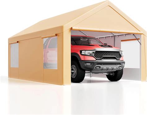 Luckyberry Heavy Duty Carport with Roll-up Windows, India | Ubuy