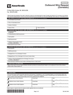Letter Of Instruction Td Ameritrade - Fill and Sign Printable Template ...