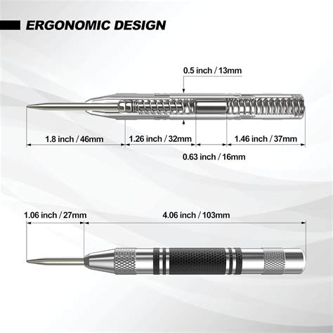 Glieskir 2 Pack Automatic Center Punch, 5 inch Heavy Duty India | Ubuy
