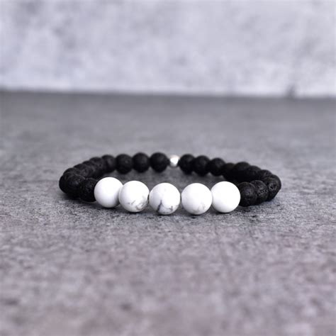 Buy White Regency - Lava And Howlite Bracelets Online at Keeta Luxury