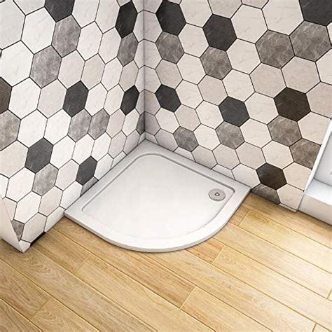 Buy Walkin Quadrant 900x900mm Slimline Stone Resin Shower Tray Shower ...