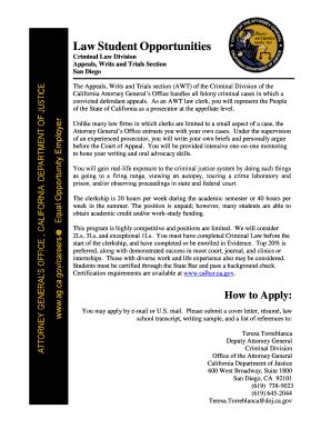 Fillable Online The Appeals, Writs and Trials section (AWT) of the ...