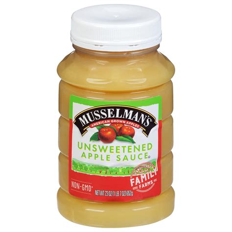 Amazon.com: Musselman's Unsweetened Apple Sauce 23 oz : Grocery ...