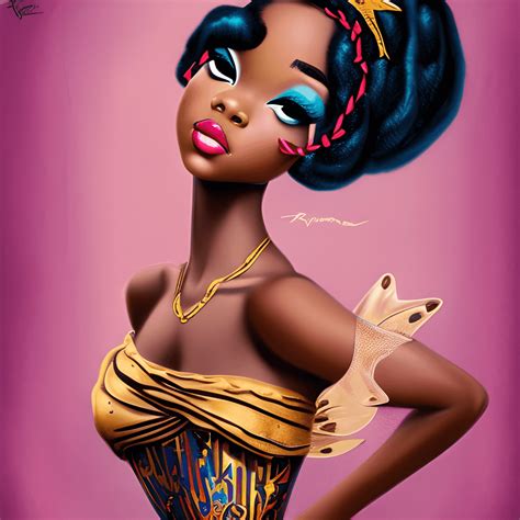 African American Princess Art