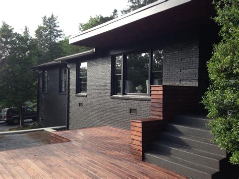 Brown Brick House With Black Trim at Lucile Hart blog