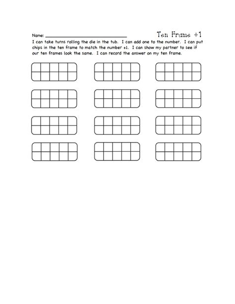 36 Printable Ten Frame Templates (Free) ᐅ TemplateLab