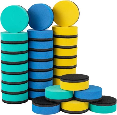 Buy ANPHSIN 30 Pieces Magnetic Whiteboard Erasers- 1.9'' in Diameter ...