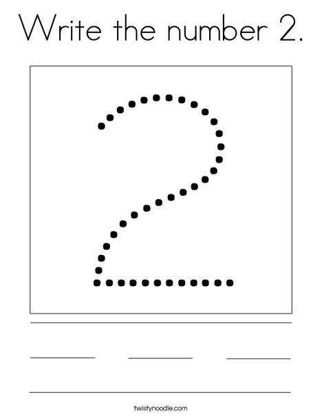Image result for Write Number 2