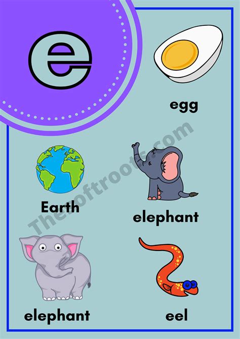 Easy Words That Start With E for Kids : r/kidslearnings