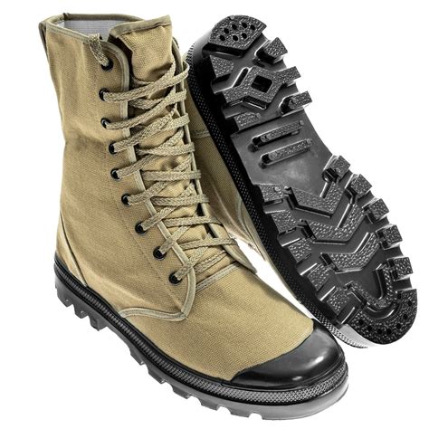 Mil-Tec Canvas Combat Boots - Olive - Buy Online - MILITARY Shop