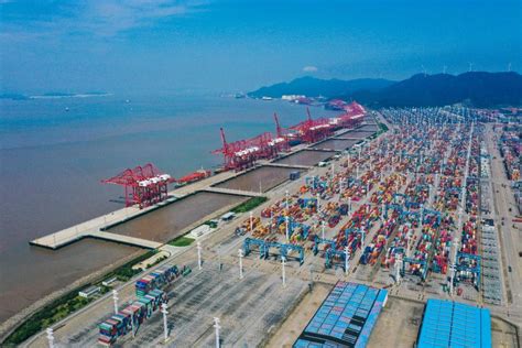 舟山：45万吨级码头建设顺利推进-影像中心-浙江在线