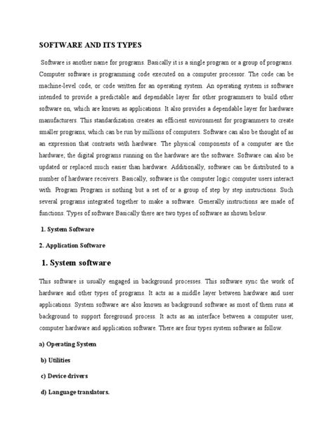 Image result for Different Types of Software PDF