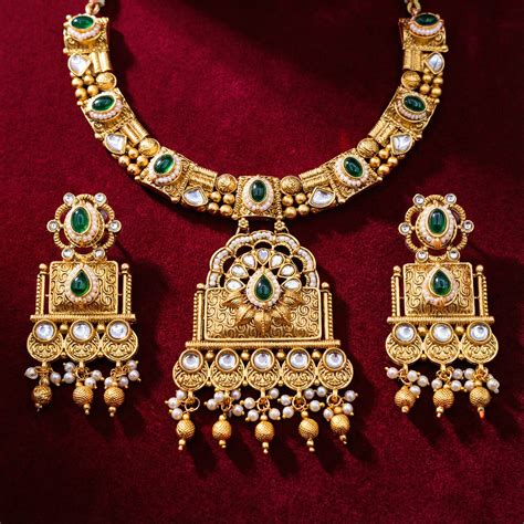 Pallavi Temple Choker Necklace | South Indian Set | Nandai