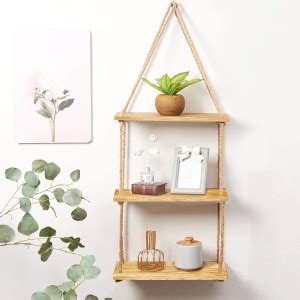 VAH 1 Shelf Pine (3 Tier) Wooden Wall Shelf Price in India - Buy VAH 1 ...