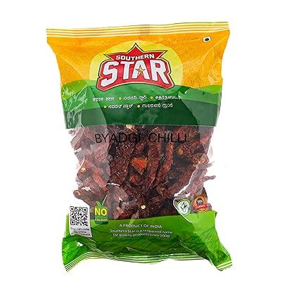 Southern Star Organic Byadgi/Bedgi Red Chilli Whole 200 g (Stemless ...