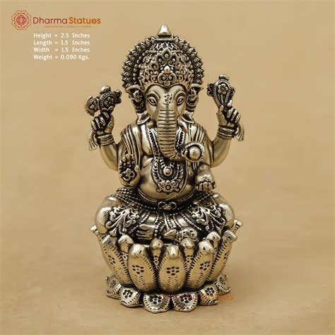 Brass Ganesh Fine, 2.5" – Dharma Statues