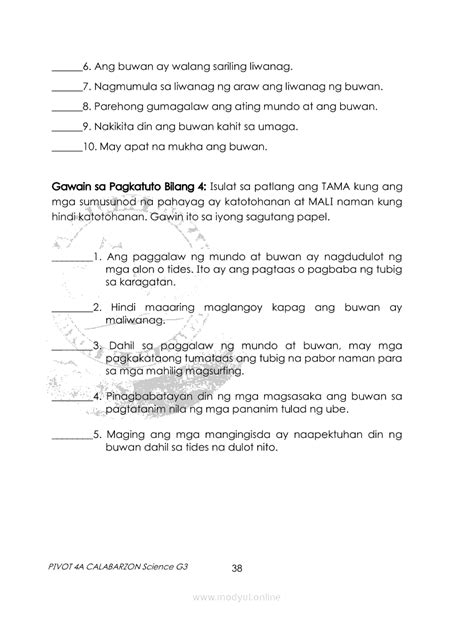 Image result for Grade 3 Science Module 4th Quarter