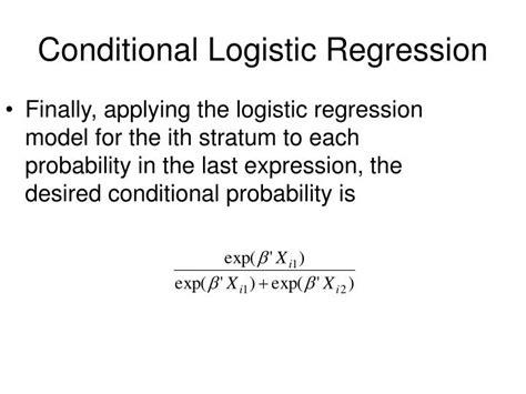 Conditional Logistic Regression Model 的图像结果