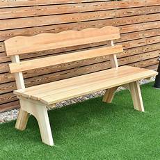 Wooden Bench by 5 Ft 3 Seats Outdoor Wooden Garden Bench Chair Wood Frame Wooden Bench