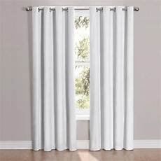 White Curtains by 2 White Panel Microfiber Room Darkening Blackout Grommet White Curtains