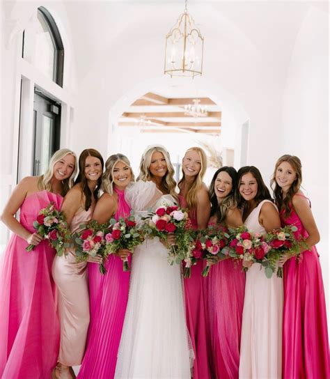 Bright Pink Wedding, Preppy Wedding, Hot Pink Weddings, Pink Wedding ...