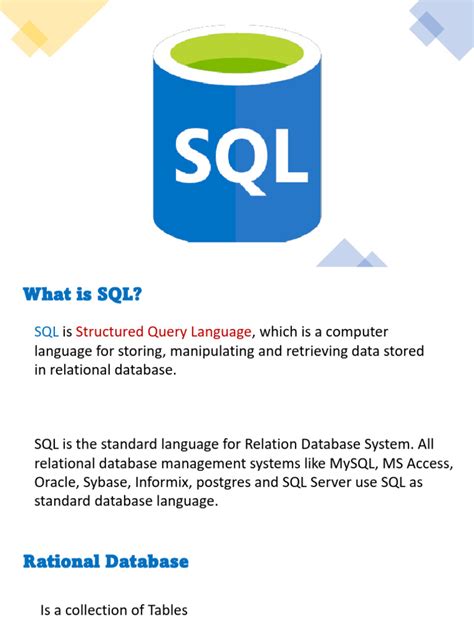 Image result for SQL Database Intro