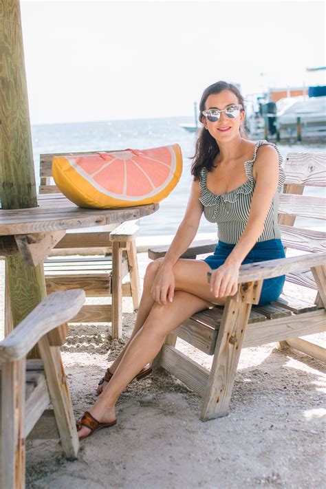 Solid and Striped One-Piece Swimsuit - Baubles to Bubbles