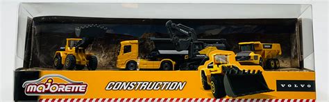 Majorette Volvo Construction Equipment Set of 4 Vehicles for Kids (Age ...