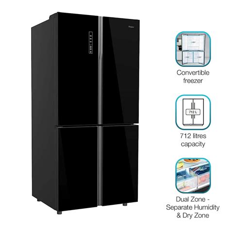 Haier 712 L Inverter Frost-Free Side-by-Side Refrigerator with Twin In ...