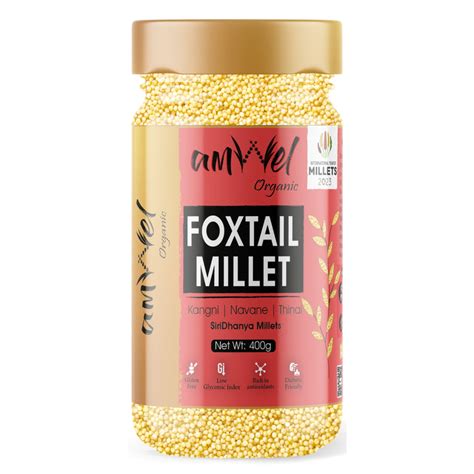 Amwel Organic Foxtail Millet | 400g | Siri Dhanya Millets | Kangni / T ...