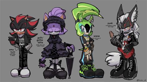 shadow the hedgehog, blaze the cat, surge the tenrec, and infinite (sonic) drawn by kumo_zd ...
