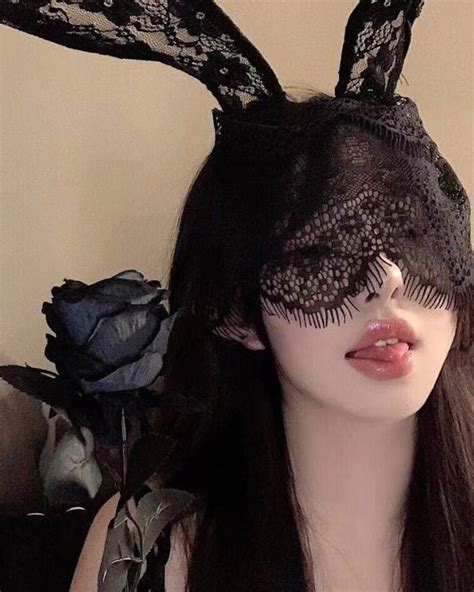 Gothcore Reverie Lace Bunny Mask - Sinderella