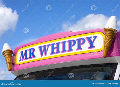 Mr Whippy Sign on an Ice Cream Van Editorial Image - Image of whippy, treat: 256807615
