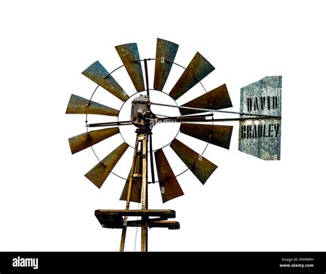 A knockout image of a David Bradley rural windmill at the Mid America Windmill Museum in ...