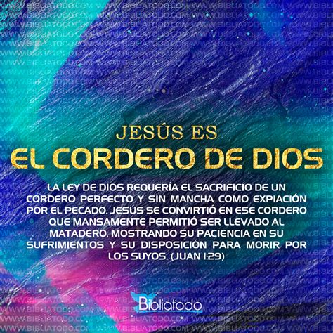 Significado de El Cordero de Dios - Jesús es