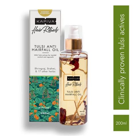 Buy Kapiva Ayurveda Hair Oil - with Tulsi for Anti Hairfall Online