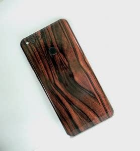 Smartskkins Honor 7X Brown Wood 3M Vinyl Skin For Back and Sides Mobile ...