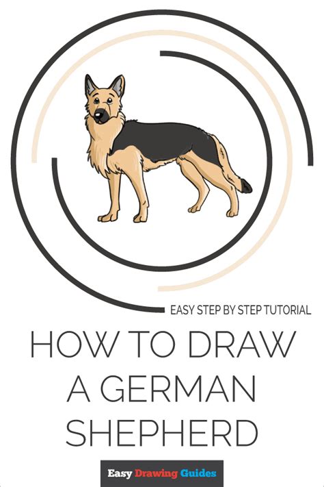 How To Draw A Dog German Shepherd Easy