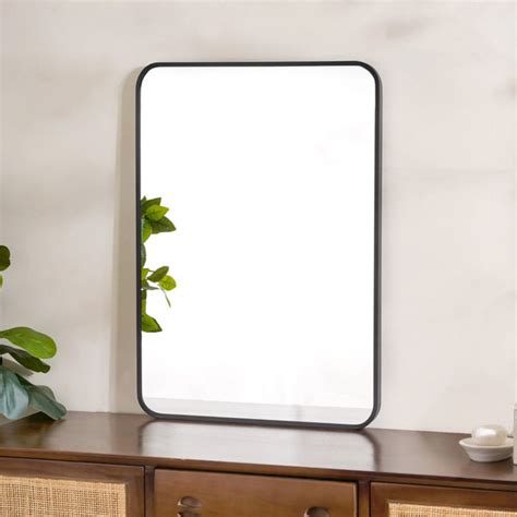 Bathroom Mirror Black 27 x 20 Inches Online - Premium Wall Mirror ...