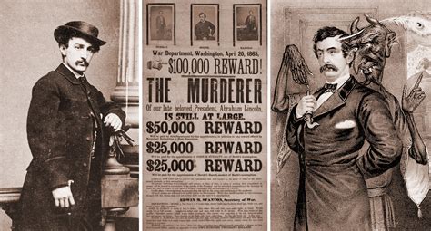 John Wilkes Booth Wanted Poster Original
